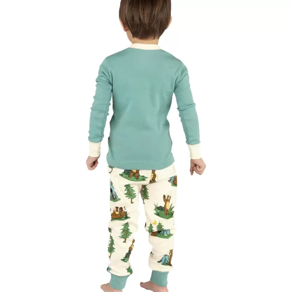 Lazy One Warm LongSleeve PJ Sets for Girls and Boys Funny Animal Kids Pajama Sets Cozy ComfyHibernate Pajama Sets