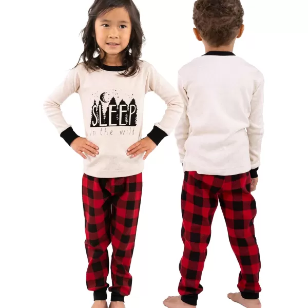 Lazy One Warm LongSleeve PJ Sets for Girls and Boys Funny Animal Kids Pajama Sets Cozy ComfySleep Wild