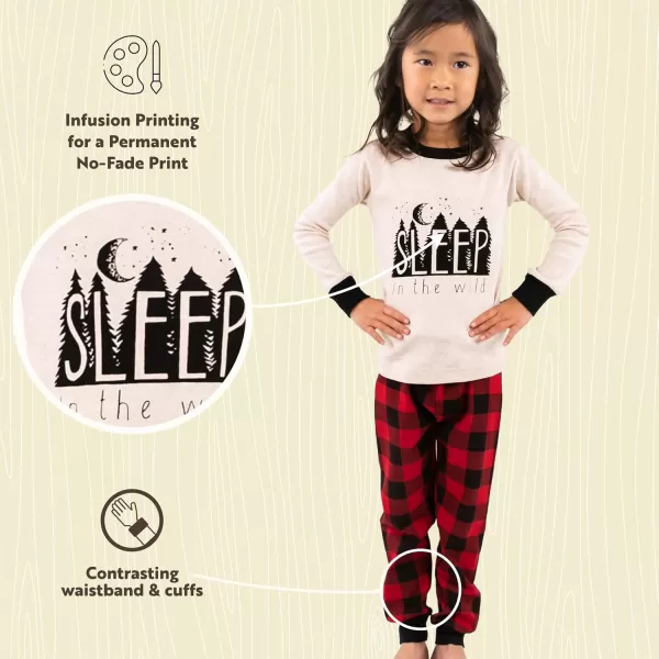 Lazy One Warm LongSleeve PJ Sets for Girls and Boys Funny Animal Kids Pajama Sets Cozy ComfySleep Wild