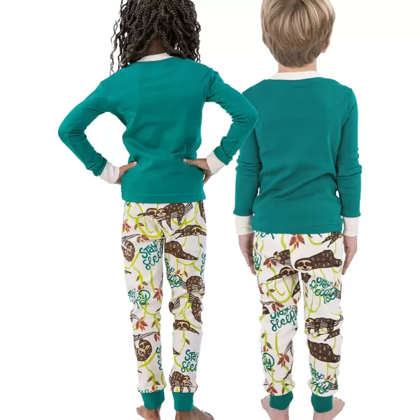 Lazy One Warm LongSleeve PJ Sets for Girls and Boys Funny Animal Kids Pajama Sets Cozy ComfyStay Sleepy Pajama Sets