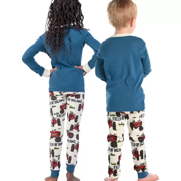 Lazy One Warm LongSleeve PJ Sets for Girls and Boys Funny Kids Pajama Sets Cozy ComfyHome Grown Pajama Sets