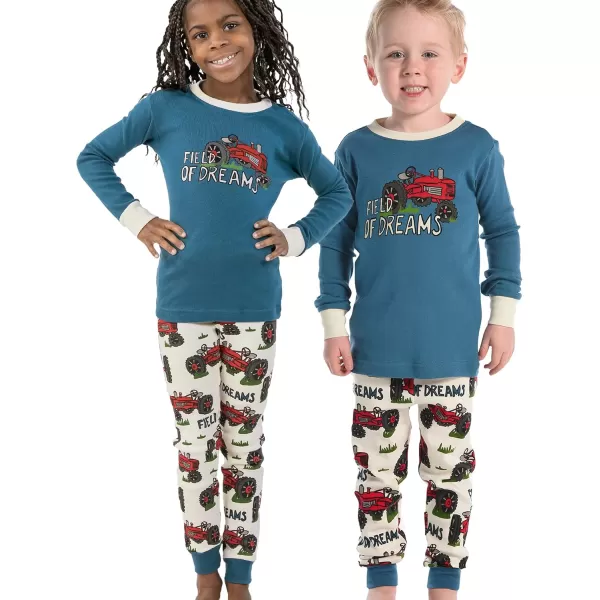 Lazy One Warm LongSleeve PJ Sets for Girls and Boys Funny Kids Pajama Sets Cozy ComfyHome Grown Pajama Sets