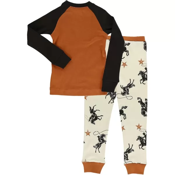 Lazy One Warm LongSleeve PJ Sets for Girls and Boys Funny Kids Pajama Sets Cozy ComfyYeehaw
