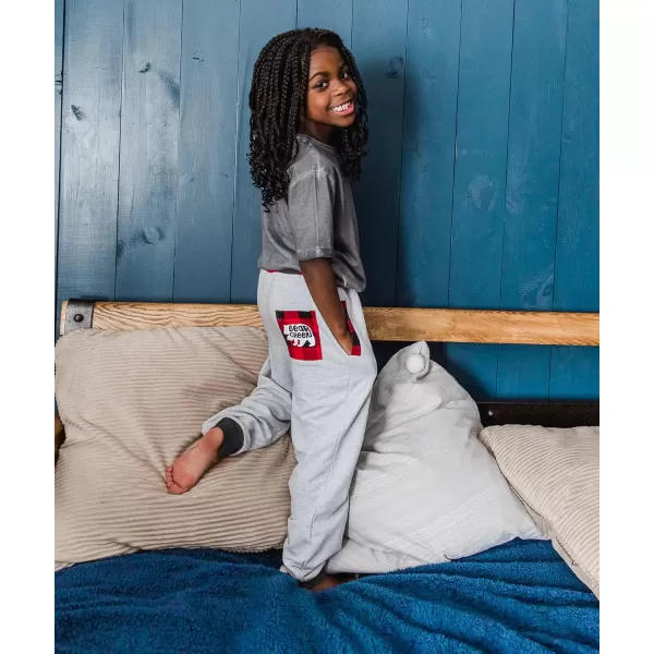 Lazy One Youth Joggers Comfy Sweatpants for KidsBear Cheeks Kid Jogger