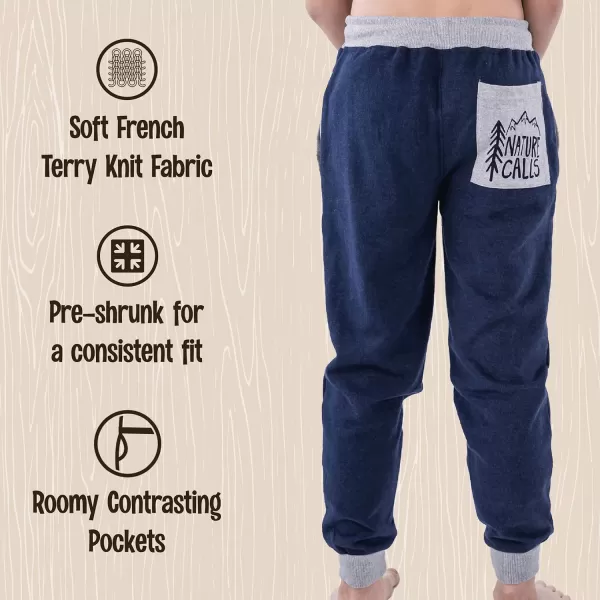 Lazy One Youth Joggers Comfy Sweatpants for KidsNature Calls Kid Jogger