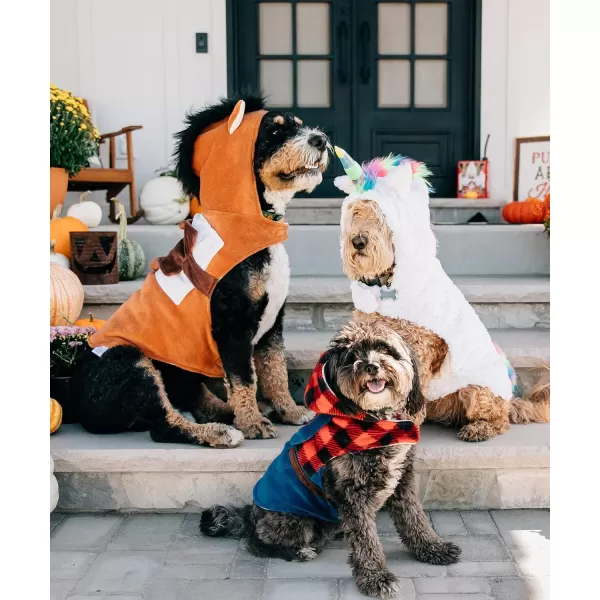 LazyOne Unicorn Dog Costume Dog Halloween Costumes Warm Fleece EasytoFasten Costumes for DogsLumberjack