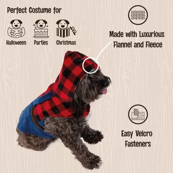LazyOne Unicorn Dog Costume Dog Halloween Costumes Warm Fleece EasytoFasten Costumes for DogsLumberjack