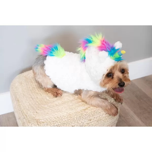 LazyOne Unicorn Dog Costume Dog Halloween Costumes Warm Fleece EasytoFasten Costumes for DogsUnicorn