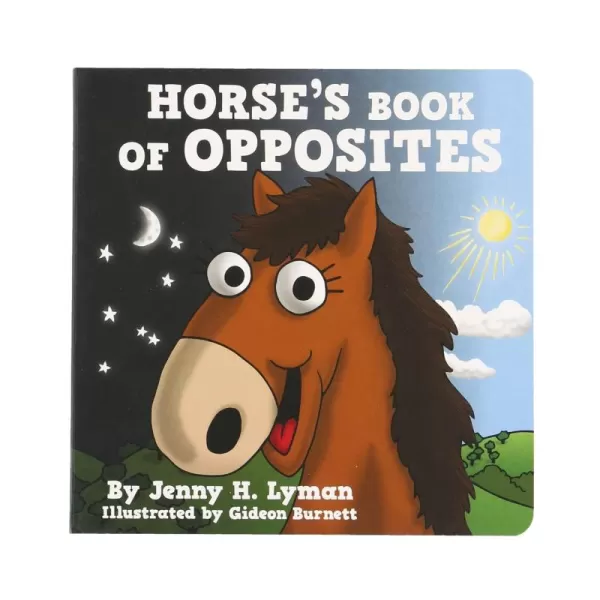 Horses Book of Opposites Learning Board Book for Toddlers