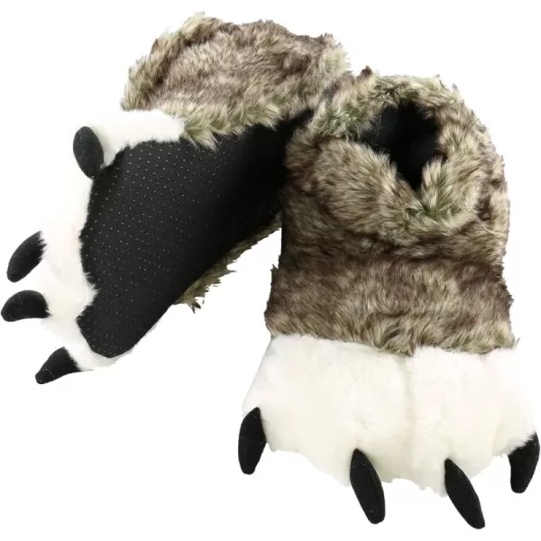 Lazy One Animal Paw Slippers for Kids and Adults Fun Costume for Kids Cozy Furry SlippersMulticolour