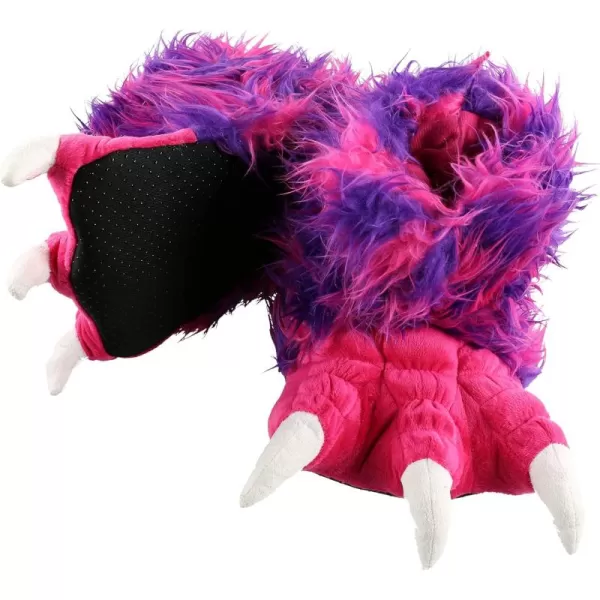 Lazy One Animal Paw Slippers for Kids and Adults Fun Costume for Kids Cozy Furry SlippersPink Monster Paw Slippers