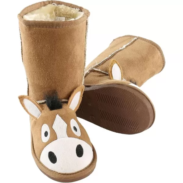 Lazy One Animal Slipper Boots for Kids Cozy Childrens SlippersHorse Boot Toasty Toez