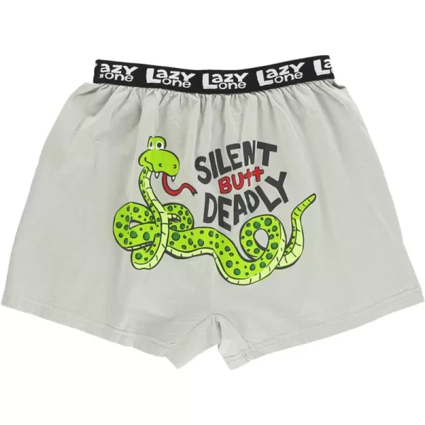 Lazy One Funny Animal Boxers Novelty Boxer Shorts Hunorous Kids Underwear Gag Gifts for BoysSilent Butt Deadly Grey Kids Boxer