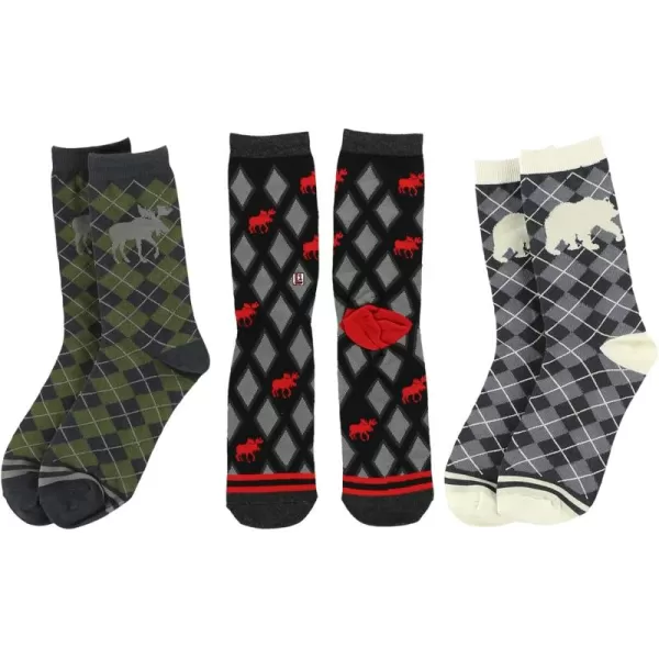 Lazy One Sock Bundle Animal Designs Womens Sizes 5595 Mens Sizes 4575Argyle Sock Pack