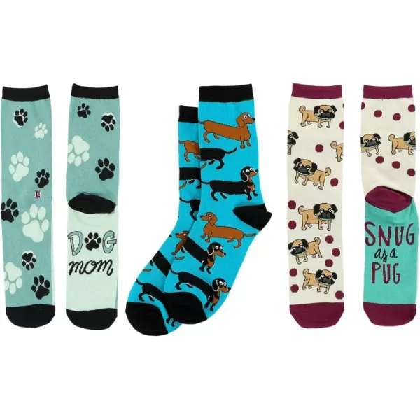 Lazy One Sock Bundle Animal Designs Womens Sizes 5595 Mens Sizes 4575Dog Lover Sock Pack