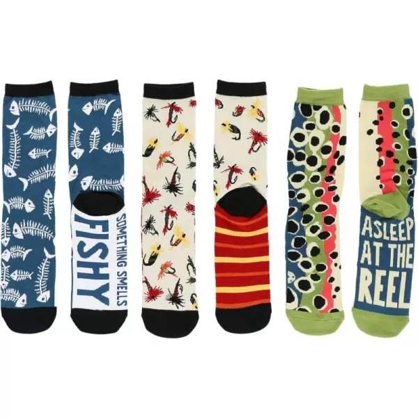 Lazy One Sock Bundle Animal Designs Womens Sizes 5595 Mens Sizes 4575Fishing Sock Pack
