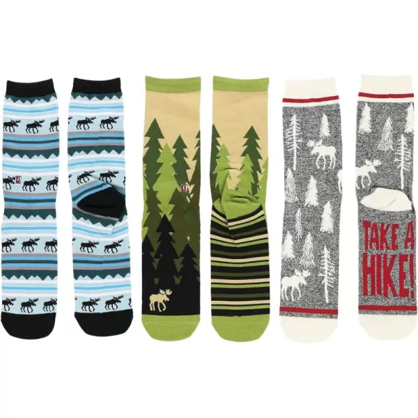 Lazy One Sock Bundle Animal Designs Womens Sizes 5595 Mens Sizes 4575Outdoor Moose Sock Pack