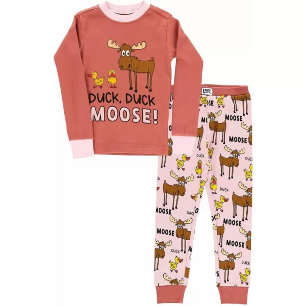 Duck Duck Moose Pink Pajama Sets