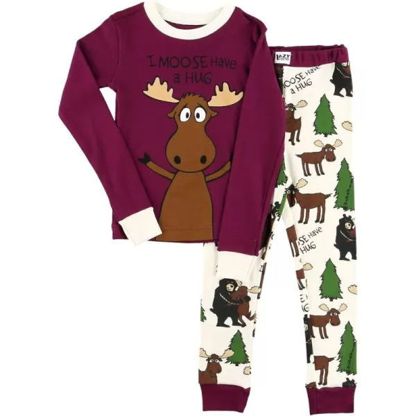 I Moose Have a Hug Red Pajama Sets