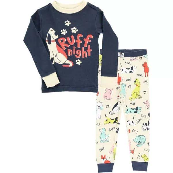 Lazy One Warm LongSleeve PJ Sets for Girls and Boys Funny Animal Kids Pajama Sets Cozy ComfyRuff Night Pajama Sets
