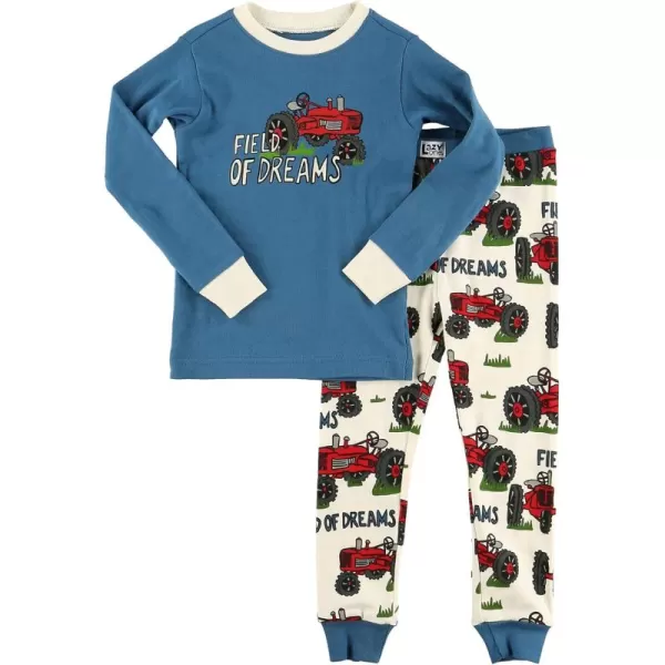 Lazy One Warm LongSleeve PJ Sets for Girls and Boys Funny Kids Pajama Sets Cozy ComfyHome Grown Pajama Sets