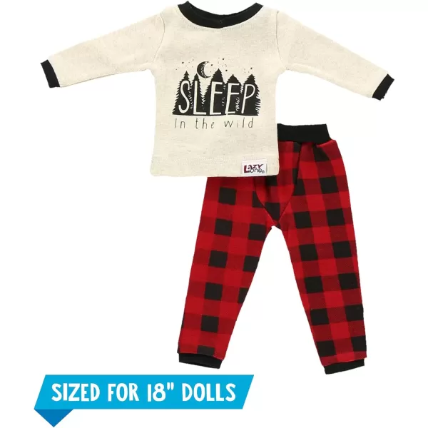 LazyOne Matching Sleep Wild Doll Pjs for Dolls and Kids American 18Inch Girl Doll Accessories Doll Clothes Matching Pajama Set for DollsSleep Wild Set