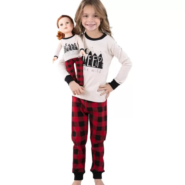 LazyOne Matching Sleep Wild Doll Pjs for Dolls and Kids American 18Inch Girl Doll Accessories Doll Clothes Matching Pajama Set for DollsSleep Wild Set