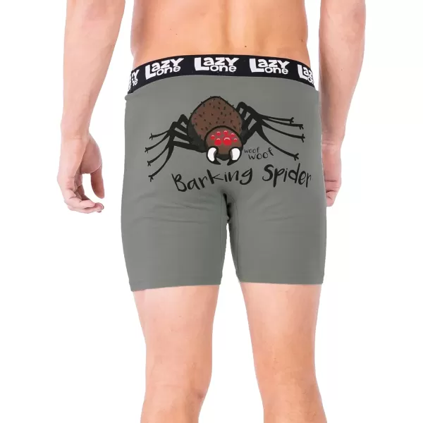 Lazy One Funny Boxer Briefs for Men Underwear for Men Gag Gifts For MenBarking Spider