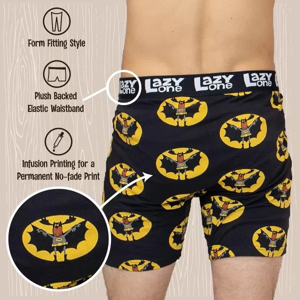 Lazy One Funny Boxer Briefs for Men Underwear for Men Gag Gifts For MenBat Moose