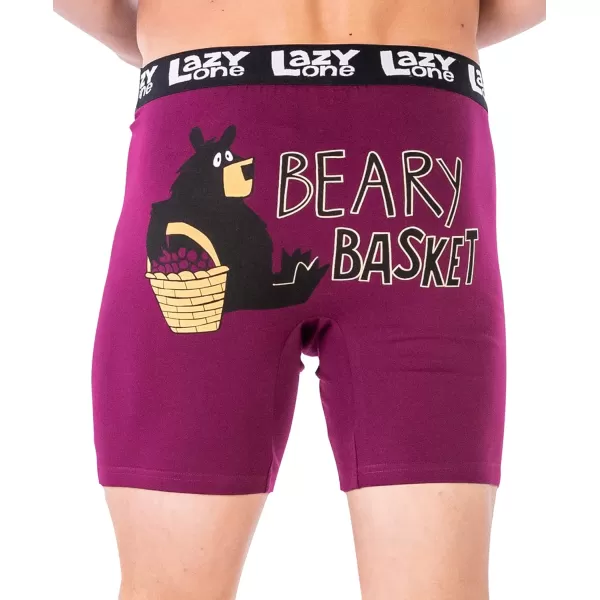Lazy One Funny Boxer Briefs for Men Underwear for Men Gag Gifts For MenBeary Basket