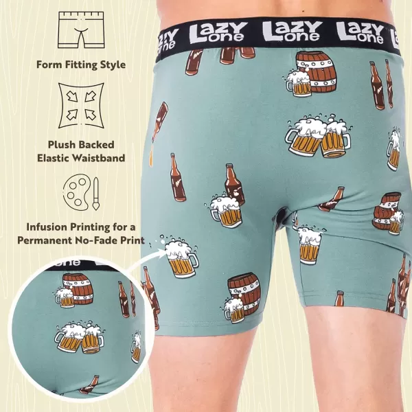 Lazy One Funny Boxer Briefs for Men Underwear for Men Gag Gifts For MenBeeriere