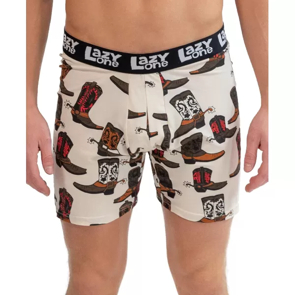 Lazy One Funny Boxer Briefs for Men Underwear for Men Gag Gifts For MenBoot