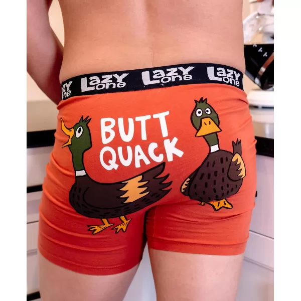 Lazy One Funny Boxer Briefs for Men Underwear for Men Gag Gifts For MenButt Quack