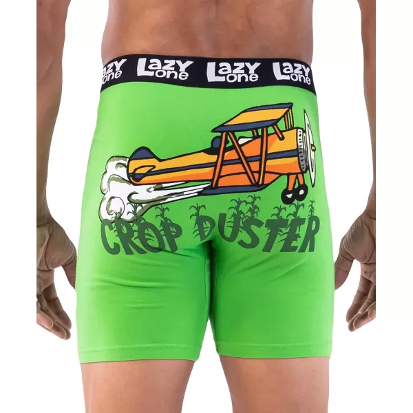 Lazy One Funny Boxer Briefs for Men Underwear for Men Gag Gifts For MenCrop Duster