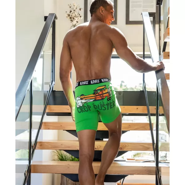 Lazy One Funny Boxer Briefs for Men Underwear for Men Gag Gifts For MenCrop Duster