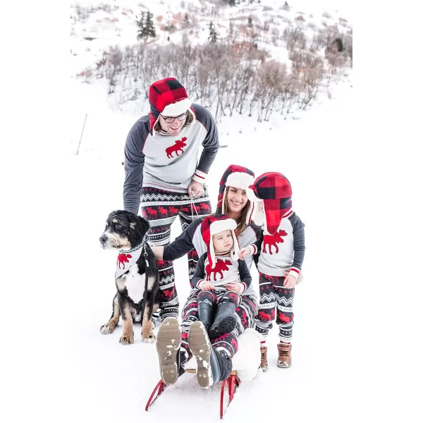 Lazy One Matching Christmas Pajamas for Family Cute Matching Christmas PJs for Family Adults Teens Kids Babies ampamp Dog PJsCabin Moose Pajama Sets