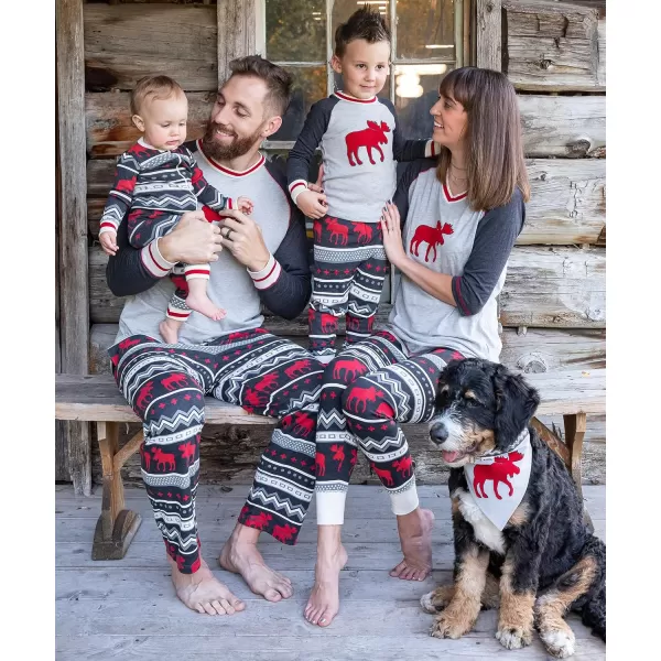 Lazy One Matching Christmas Pajamas for Family Cute Matching Christmas PJs for Family Adults Teens Kids Babies ampamp Dog PJsCabin Moose Pajama Sets