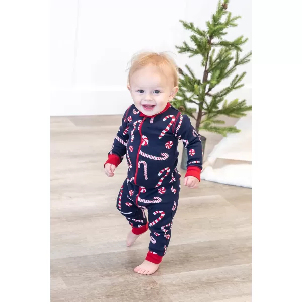 Lazy One Matching Christmas Pajamas for Family Cute Matching Christmas PJs for Family Adults Teens Kids Babies ampamp Dog PJsCandy Cane Pajama Sets
