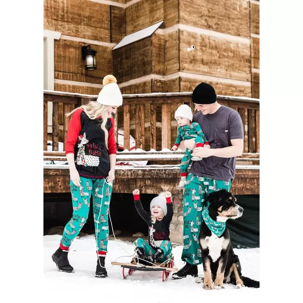 Lazy One Matching Family Pajama Sets for Adults Teens Kids and The Dog FA La La LlamaFa La La Llama Mens Pajama Pants