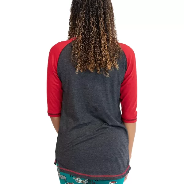 Lazy One Matching Family Pajama Sets for Adults Teens Kids and The Dog FA La La LlamaFa La La Llama Womens Pajama Shirt