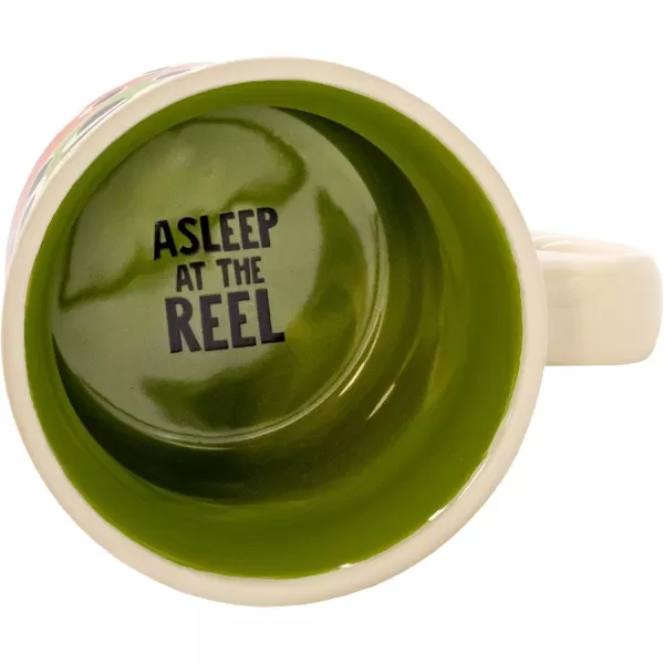Lazy One Novelty Mugs Funny Gift Mug for Family Friends or Coworkers in your Office Mountain MooseAsleep At The Reel Mug