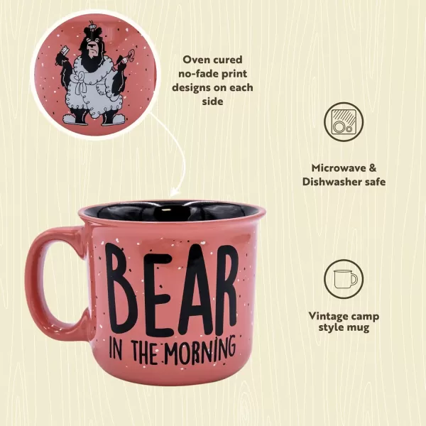 Lazy One Novelty Mugs Funny Gift Mug for Family Friends or Coworkers in your Office Mountain MooseBear in AM Mug