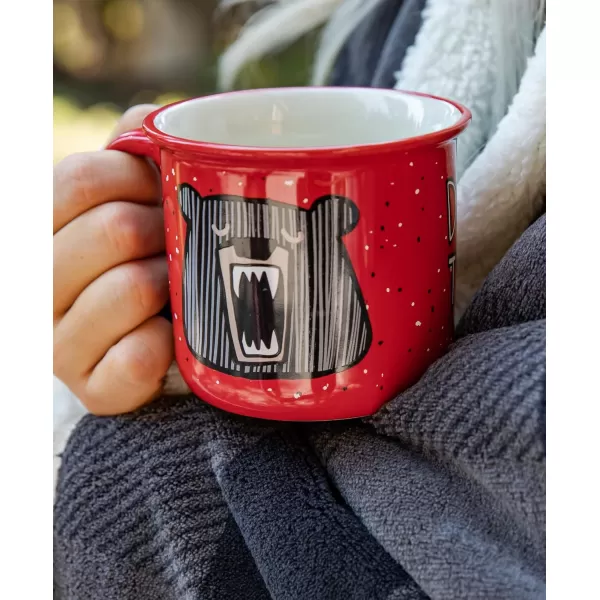 Lazy One Novelty Mugs Funny Gift Mug for Family Friends or Coworkers in your Office Mountain MooseDont Wake The Bear Mug