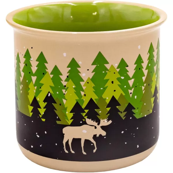 Lazy One Novelty Mugs Funny Gift Mug for Family Friends or Coworkers in your Office Mountain MooseForest Mug