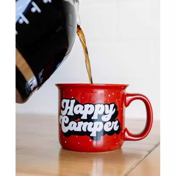 Lazy One Novelty Mugs Funny Gift Mug for Family Friends or Coworkers in your Office Mountain MooseHappy Camper Bear Mug