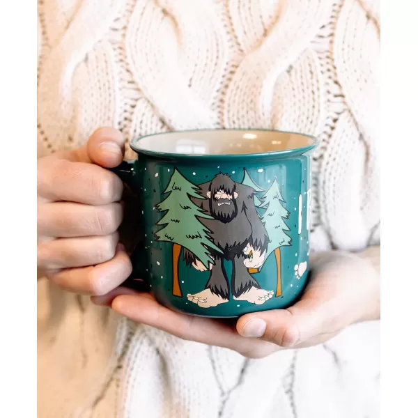 Lazy One Novelty Mugs Funny Gift Mug for Family Friends or Coworkers in your Office Mountain MooseI Believe Bigfoot