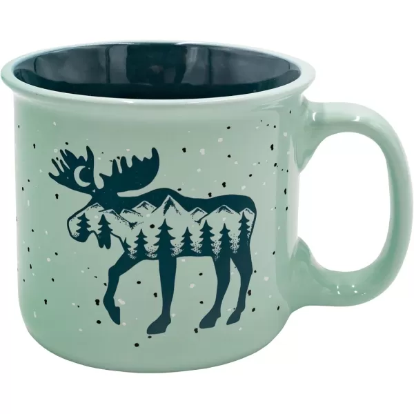 Lazy One Novelty Mugs Funny Gift Mug for Family Friends or Coworkers in your Office Mountain MooseMountain Moose Mug