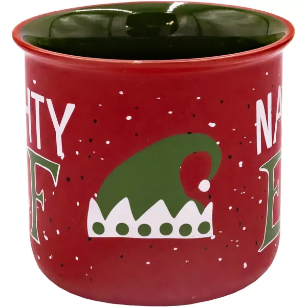 Lazy One Novelty Mugs Funny Gift Mug for Family Friends or Coworkers in your Office Mountain MooseNaughty Elf Mug
