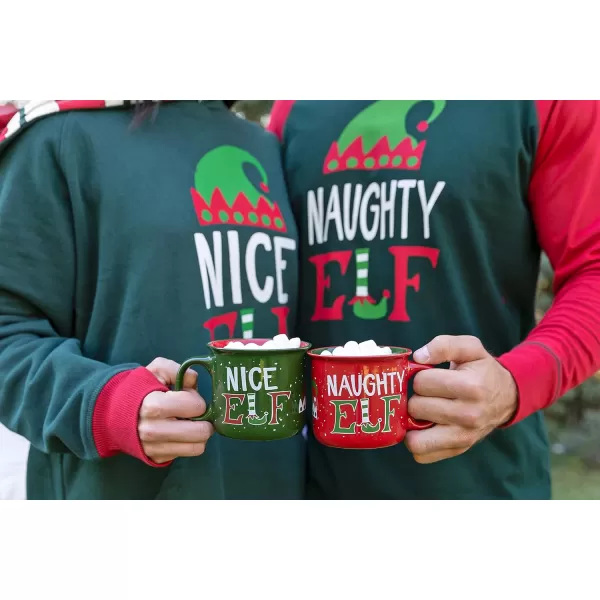 Lazy One Novelty Mugs Funny Gift Mug for Family Friends or Coworkers in your Office Mountain MooseNice Elf Mug