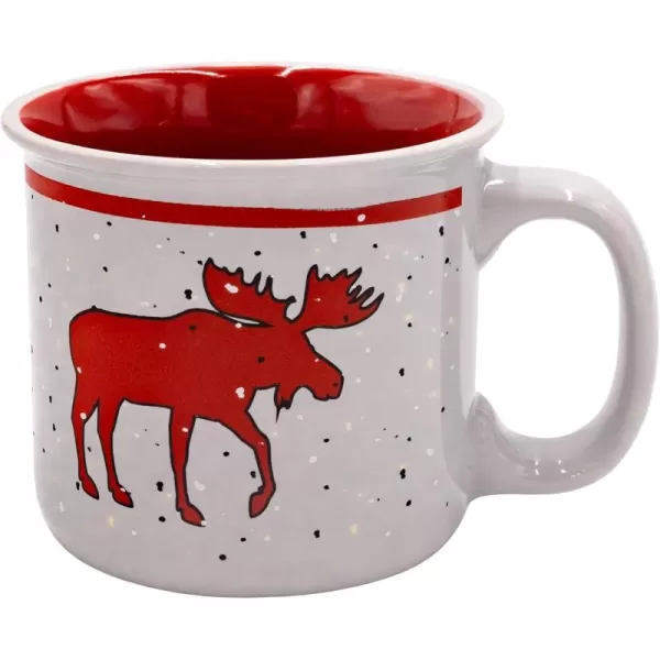 Lazy One Novelty Mugs Funny Gift Mug for Family Friends or Coworkers in your Office Mountain MooseCabin Moose Mug